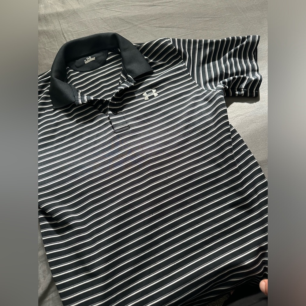 Men’s Under Armour striped polo shirt